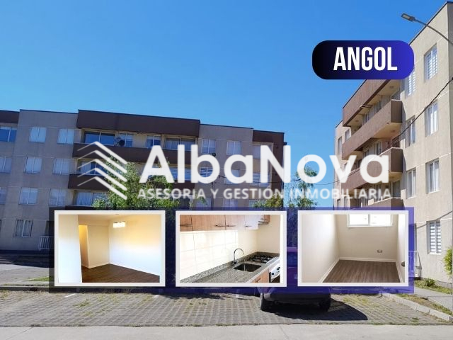 ANGOL: Departamento en Condominio 3 Dormitorios y 2 Baños.